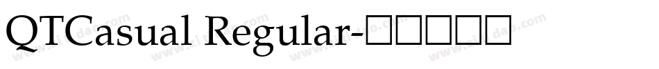QTCasual Regular字体转换